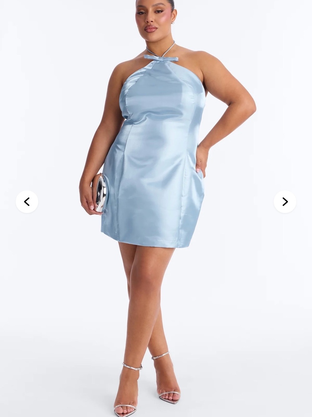 Fashion Nova Sleeveless Taffeta Mini Dress - Sz 2x
